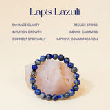 Lapis Lazuli 100% Natural Stones 8mm Bracelet