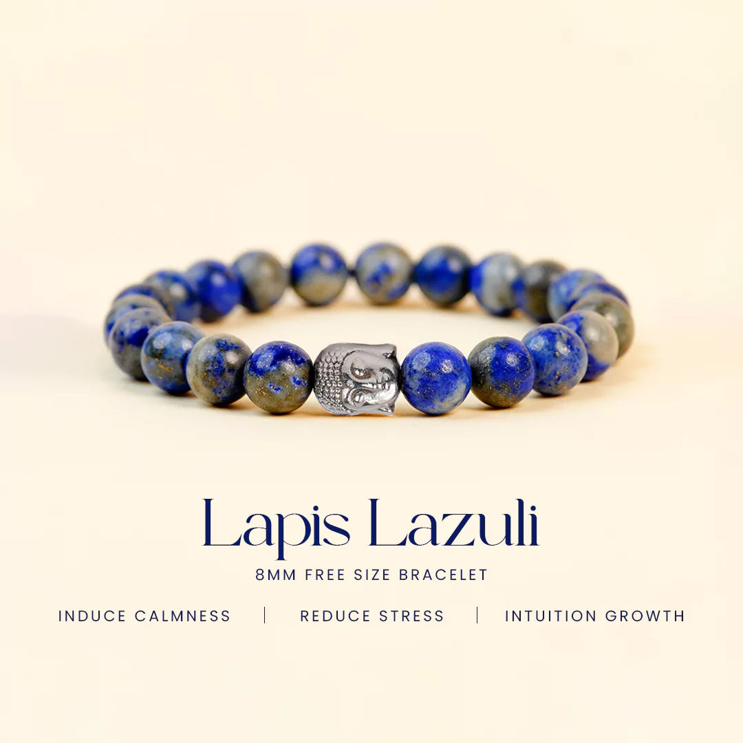 Lapis Lazuli 100% Natural Stones 8mm Bracelet
