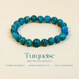 Turquoise 100% Natural Stone 8mm Bracelet