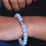 Aquamarine 100% Natural Stone 8mm Bracelet